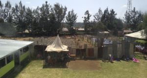 A view of an empty lot next to Litein Hospital. The site of the Rehabilitation Center